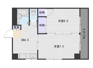 やまさんビル【6階】の間取り