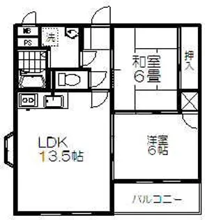 ヴィラ・ウィング【1階】の間取り
