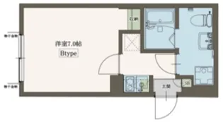 エイグラン一橋学園【2階】の間取り