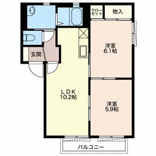 オークS【2階】の間取り