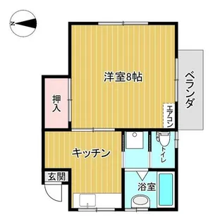 埼玉県越谷市越ヶ谷3【アパート】の間取り