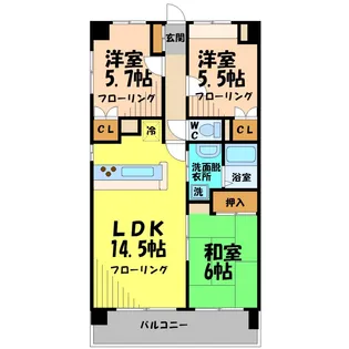 東京都三鷹市新川4【マンション】の間取り