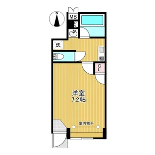 ジュネスアベニールB【1階】の間取り