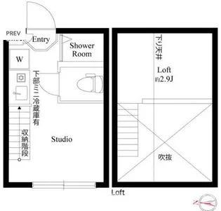東京都杉並区上高井戸1【アパート】の間取り