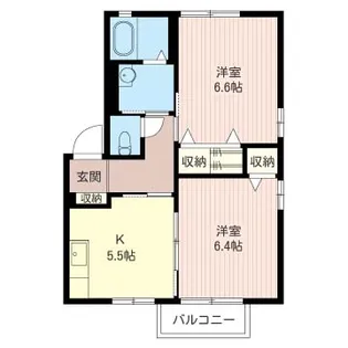 フリージア【2階】の間取り