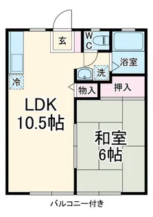 リエスあさか根岸台 B棟【2階】の間取り