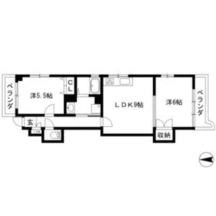 シャルム緑【4階】の間取り