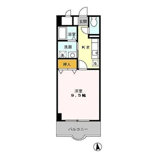 ラ・プティット・ファデット【2階】の間取り