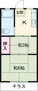 尾崎荘【1階】の間取り
