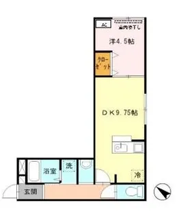 東京都中野区南台1【アパート】の間取り