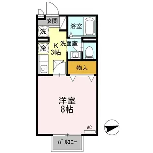 新潟県新潟市西区ときめき東1【アパート】の間取り
