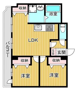マンションコメット【7階】の間取り