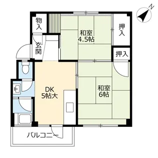 UR萩原【3階】の間取り