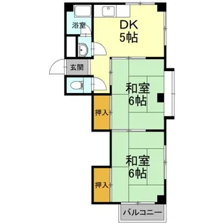 能茶山ハイツ【3階】の間取り