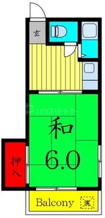 第一清美荘【2階】の間取り