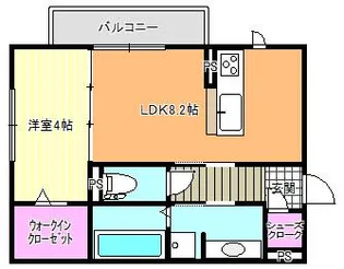 プランドール・TI【1階】の間取り