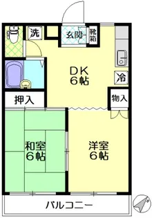 エミナンナガイ【4階】の間取り