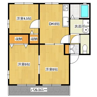 メゾン岡村 A【1階】の間取り