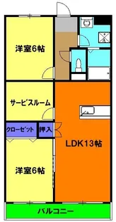Estate 山王【1階】の間取り