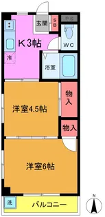 サンスターハイツ【3階】の間取り