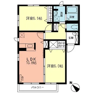 ファミールウチダ【2階】の間取り