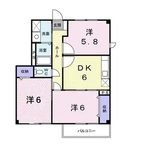 ドゥ-フォワイエ【1階】の間取り