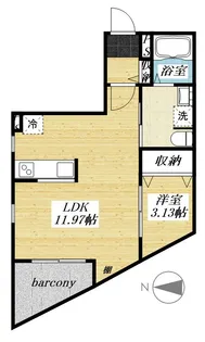 東京都八王子市台町3【マンション】の間取り