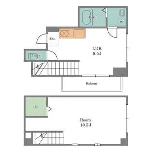 レジデンスミヤビ【3階】の間取り