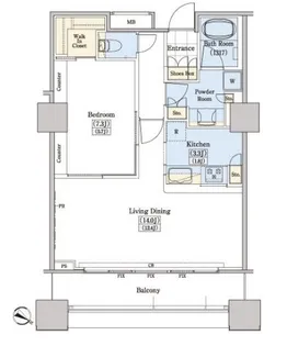 1LDKの間取り画像