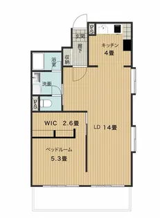 1SLDKの間取り画像