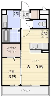 ラルーチェ城山【2階】の間取り
