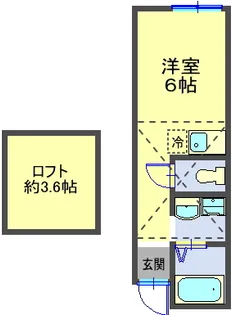 東京都大田区西馬込2【アパート】の間取り