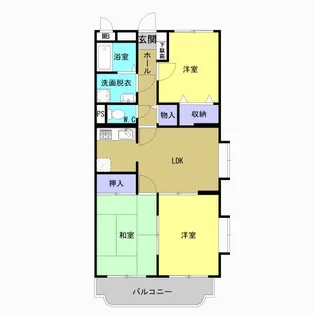 ユーミーハピネスII【1階】の間取り