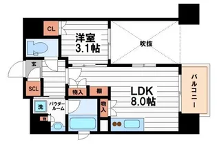 ソルティア大手前【4階】の間取り