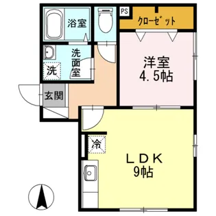 ハイムクライスI【1階】の間取り