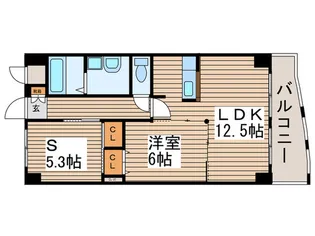 ハウスガスコン【3階】の間取り