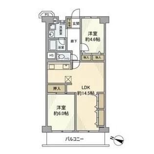 日商岩井草加マンション【7階】の間取り