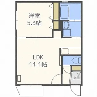 北海道札幌市中央区南四条西20【マンション】の間取り