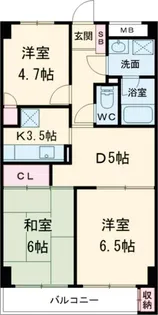 アーク新百合ヶ丘【3階】の間取り