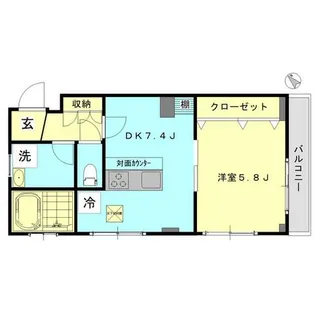 ノッティングヒル【2階】の間取り