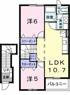 クレストヒルズ【2階】の間取り