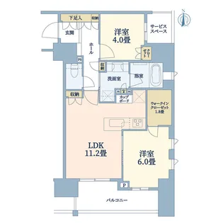 パークホームズ浅草橋【9階】の間取り