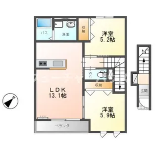 Gran Duo(グランデュオ)【2階】の間取り