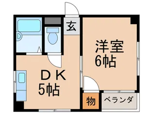 ドミ-ル中本【5階】の間取り