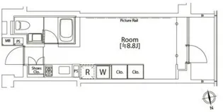 カスタリア市ヶ谷【3階】の間取り
