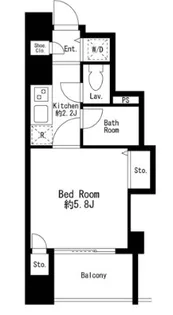 東京都中央区日本橋茅場町3【マンション】の間取り