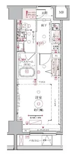 クレヴィスタ押上【3階】の間取り