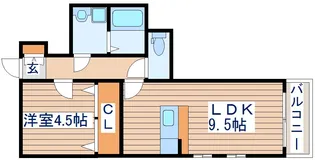 Prim RoseIII【1階】の間取り