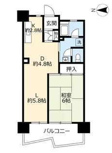 UR武庫川【11階】の間取り