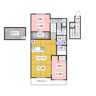 Casa.Dolce【2階】の間取り